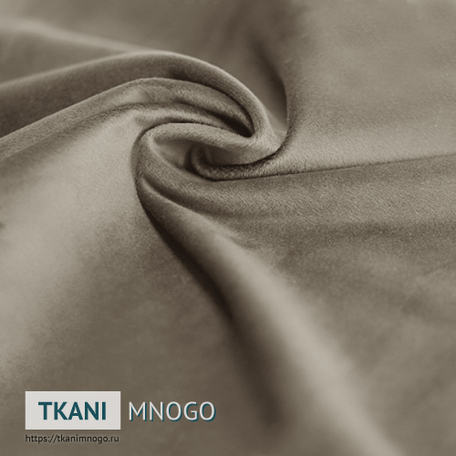 Фото “АМО-6” (однотонный бежевый) - внешнего вида бархата