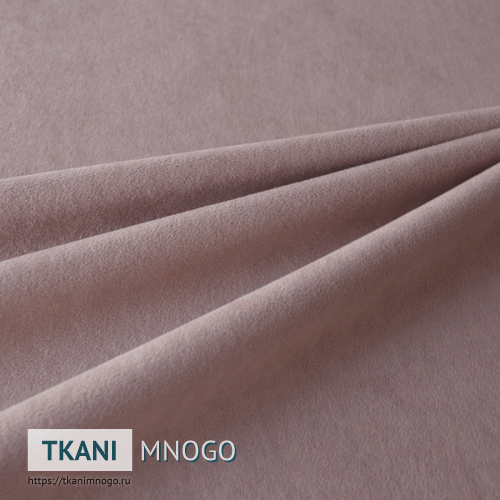 Фото ткани велюра “045” (однотонный розовый, серый)