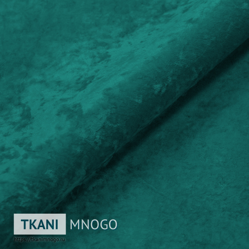 Фото ткани велюра “Own-20” (однотонный зеленый)