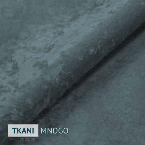 Фото ткани велюра “Own-26” (однотонный голубой)