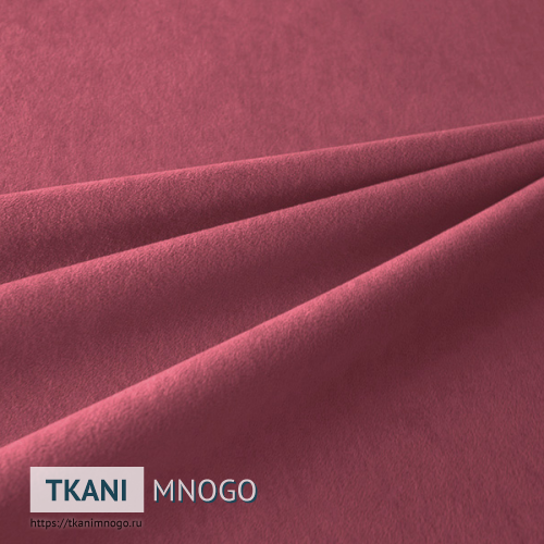 Фото обивки велюра “Milan 12” (однотонный красный, розовый)