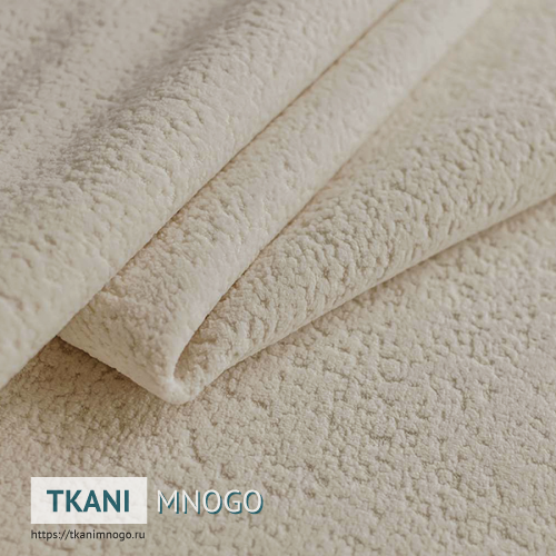 Фото ткани велюра “3” (однотонный бежевый)